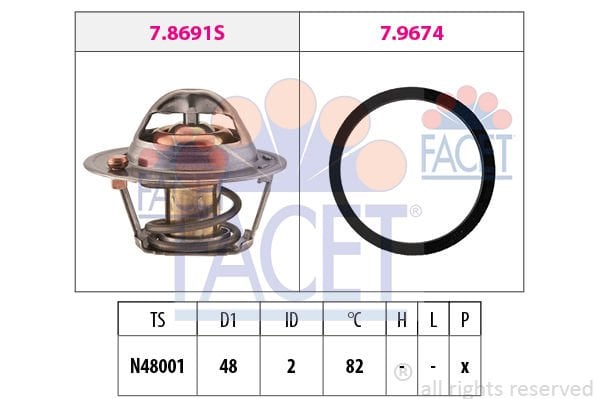 Ford Focus 2010-2014 Arası 1.6 Ti Facet Marka Termostat