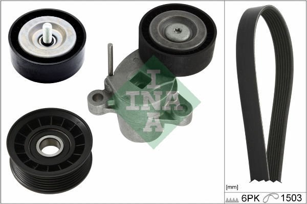 Ford B-Max 2012-2016 Arası 1.0 EcoBoost INA Marka Vantilatör Kayış Seti