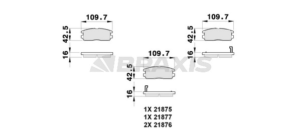 Opel Frontera 1992-2004 Arası 2.8 TD Braxis Marka Ön Balata