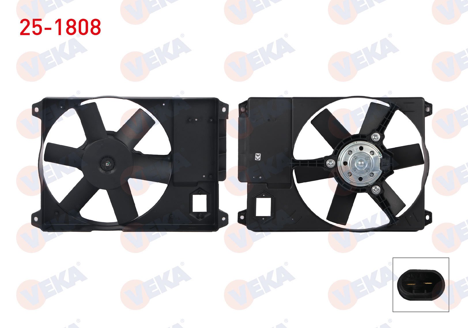 Ducato II 02-06 2.8 JTD Fan Motoru Radyatörü Veka 25-1808