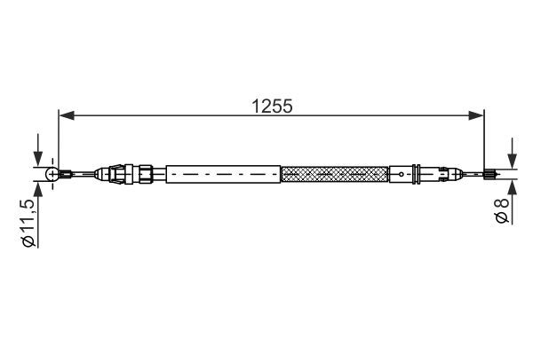 Fiat Ulysse 2002-2011 Arası 2.2 D Multijet Bosch Marka El Fren Teli