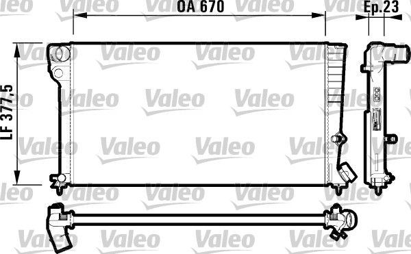 Peugeot 306 1993-2003 Arası 1.9 D, 1.9 SLD Valeo Marka Su Radyatörü