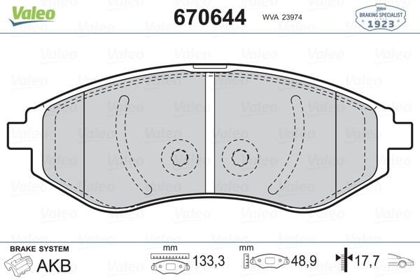 Chevrolet Kalos 2003-2009 Arası 1.4 16V, 1.4, 1.2 Valeo Marka Ön Balata
