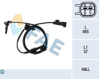 Opel Astra 2010-2015 Arası 1.6 FAE Marka Ön Abs Sensörü