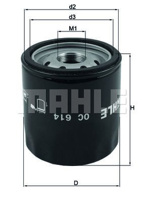 Chevrolet Captiva 2006-2010 Arası 3.0 4WD Mahle Marka Yağ Filtresi