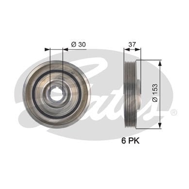Fiat Scudo 2007-2011 Arası 2.0 D Multijet Gates Marka Krank Kasnağı