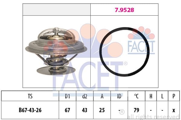 Ford Scorpio 1985-1998 Arası 2.5 TD Facet Marka Termostat