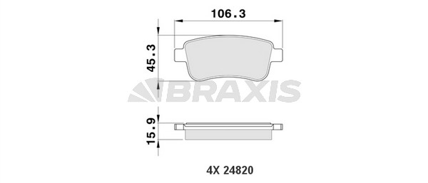 Renault Megane 2008-2014 Arası 2.0 dCi Braxis Marka Arka Balata