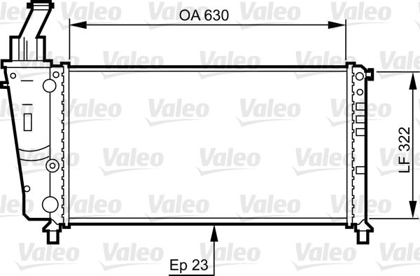 Fiat Punto 1994-2000 Arası 85 16V 1.2 Valeo Marka Su Radyatörü