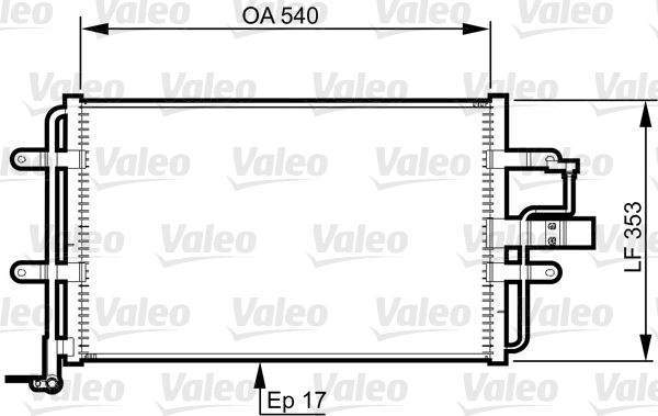 Volkswagen Golf 1997-2008 Arası 1.9 TDI, 1.9 TDI 4motion Valeo Marka Klima Radyatörü
