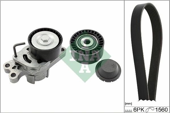 Citroen Berlingo 1996-2011 Arası 1.1 i, 1.4 i INA Marka Vantilatör Kayış Seti