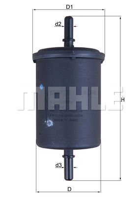Citroen Zx 1991-1999 Arası 1.6 i Mahle Marka Yakıt Filtresi