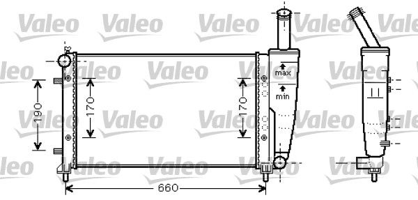 Fiat Punto 1999-2012 Arası 1.2 16V 80, 1.2 Natural Power, 1.2 60 Valeo Marka Su Radyatörü