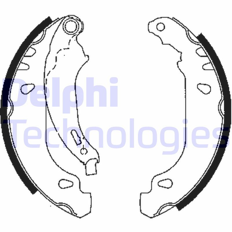 Peugeot 206 1998-2012 Arası 1.4 HDi Delphi Marka Pabuçlu Balata