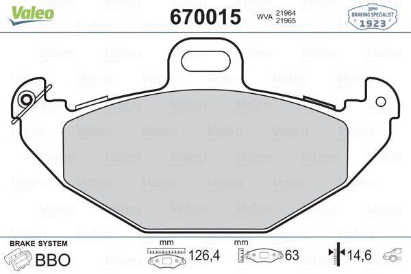 Renault Laguna 1993-2002 Arası 3.0 Valeo Marka Arka Balata