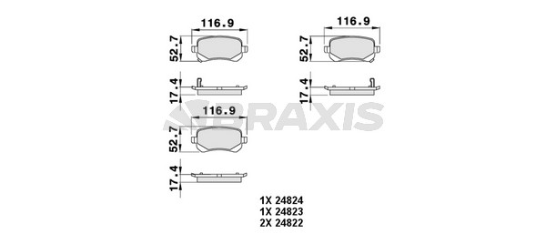 Fiat Freemont 2011-2015 Arası 2.0 JTD 4x4, 2.0 JTD Braxis Marka Arka Balata