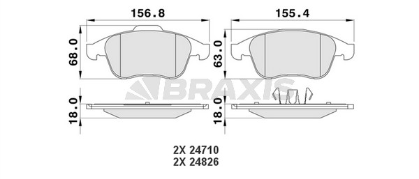 Renault Latitude 2010-2014 Arası 2.0 dCi 150 Braxis Marka Ön Balata
