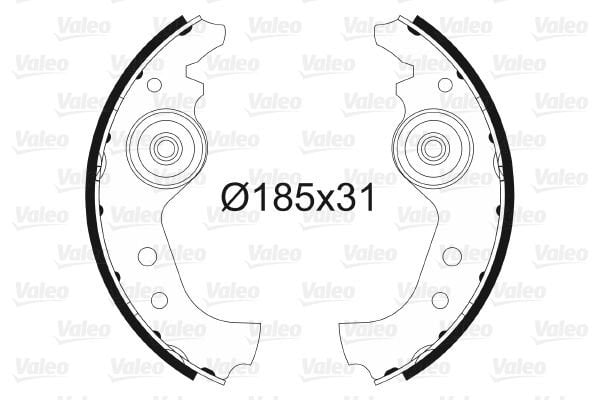Fiat Panda 1980-2004 Arası 750, 950 4x4, 800, 900 Valeo Marka Pabuçlu Balata