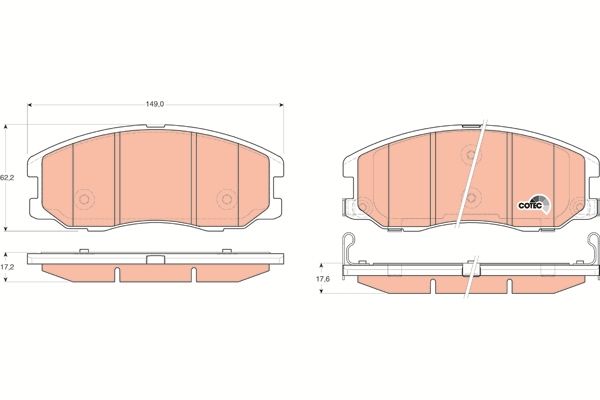 Opel Antara 2006-2010 Arası 2.4 TRW Marka Ön Balata