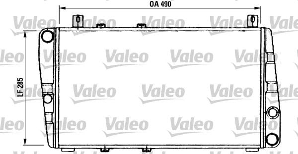 Skoda Rapid 1983-1991 Arası 1.3 Valeo Marka Su Radyatörü