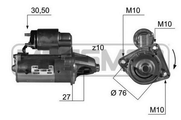 Ford Mondeo 2007-2015 Arası 2.0 TDCi ERA Marka Marş Motoru