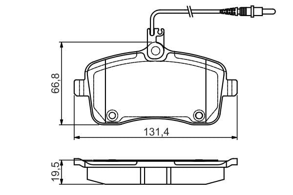 Peugeot 407 2004-2011 Arası 2.0 16V Bosch Marka Ön Balata Fişli