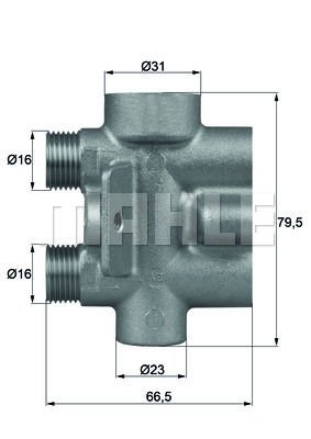 Volkswagen Touareg 2002-2013 Arası 3.2 V6, 3.6 V6 FSI, 5.0 V10 TDI, 4.2 V8 Mahle Marka Termostat