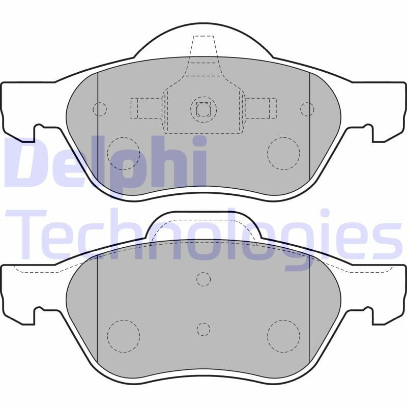 Renault Megane 1996-2003 Arası 2.0 16V IDE, 1.6 16V, 1.4 16V, 1.6 e, 1.4 e Delphi Marka Ön Balata