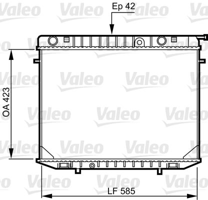 Opel Frontera 1992-1998 Arası 2.8 TD, 2.3 TD Valeo Marka Su Radyatörü