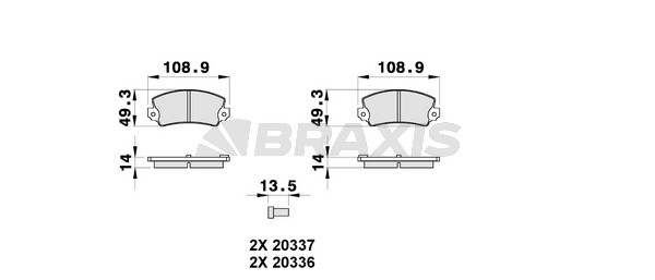 Renault 21 1986-1997 Arası 2.0 Braxis Marka Arka Balata