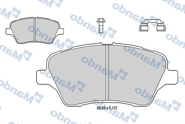 Ford Fiesta 2008-2012 Arası 1.4 TDCi, 1.4, 1.25, 1.6 TDCi, 1.6 Ti Mando Marka Ön Balata