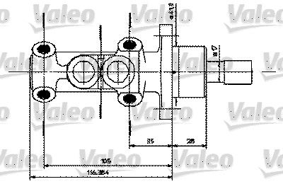 Volkswagen Transporter 1990-2004 Arası 2.5 Valeo Marka Fren Ana Merkezi