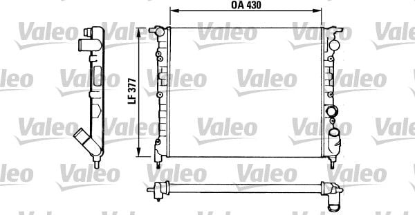 Renault 21 1986-1997 Arası 1.7, 1.4 Valeo Marka Su Radyatörü