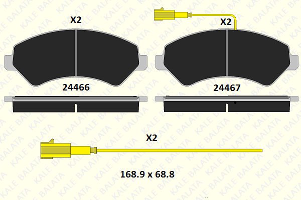 Fiat Ducato 2006-2010 Arası 150 Multijet 3 Kale Marka Ön Balata