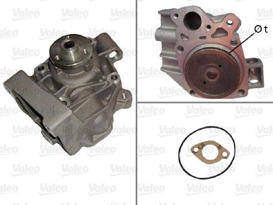 Fiat Ducato 1982-1994 Arası 2.5 TD, 2.5 TD 4x4, 2.5 D 4x4, 2.4 D, 2.5 D Valeo Marka Devirdaim Su Pompası