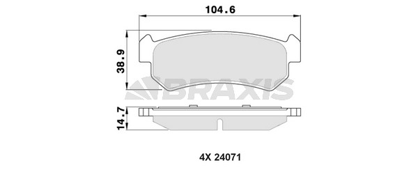 Chevrolet Nubira 2005-2011 Arası 1.8 Braxis Marka Arka Balata