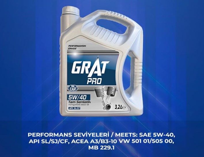 Albea 1.3 Grat 5W40 3.2 Litre Motor Yağı GRT-6054032
