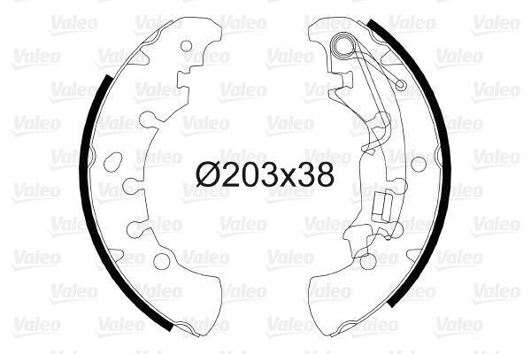 Fiat Punto 1999-2012 Arası 1.9 JTD Valeo Marka Pabuçlu Balata