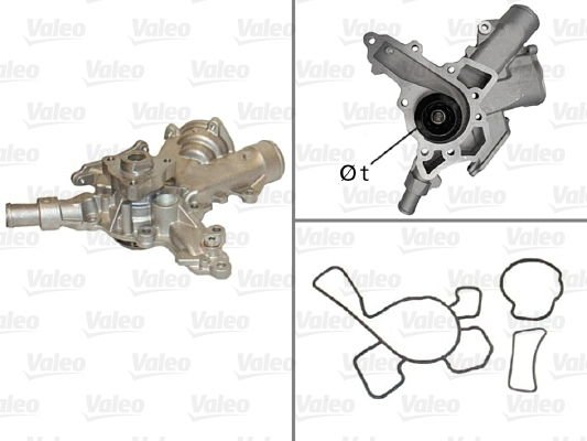 Opel Agila 2000-2007 Arası 1.0 12V, 1.0, 1.2 16V Valeo Marka Devirdaim Su Pompası