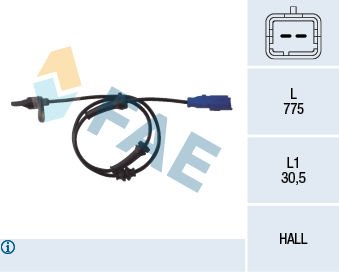 Citroen C3 2002-2007 Arası 1.1 i FAE Marka Arka Abs Sensörü