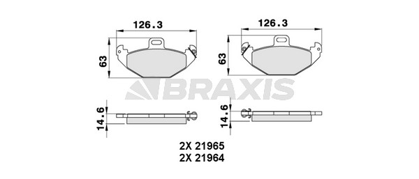 Renault Laguna 1993-2002 Arası 1.9 dCi Braxis Marka Arka Balata