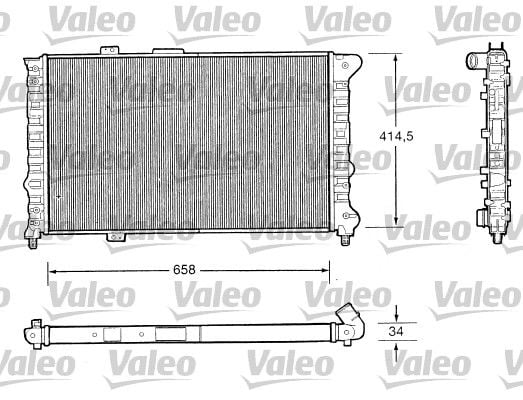 Alfa Romeo 166 1998-2007 Arası 2.0 T.Spark Valeo Marka Su Radyatörü