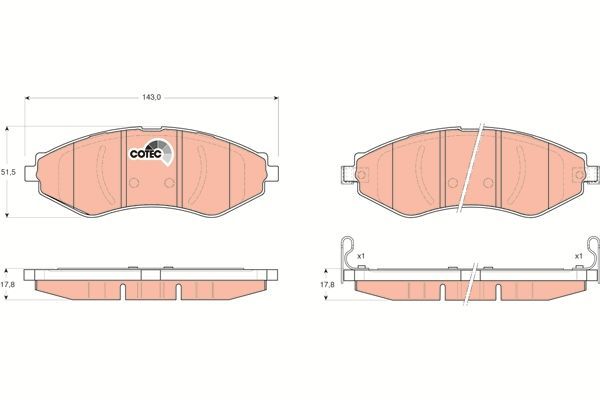 Chevrolet Nubira 2005-2011 Arası 1.4 TRW Marka Ön Balata