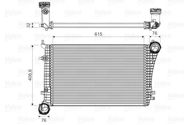 Volkswagen Golf 2003-2013 Arası 1.9 TDI Valeo Marka Turbo Radyatörü