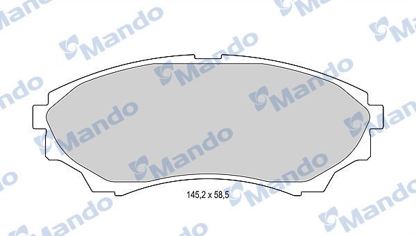 Ford Ranger 1997-2012 Arası 2.5 D 4x4, 2.5 TD 4x4, 2.5 TD, 2.5 TDdi 4x4, 2.5 TDCi 4x4, 2.5 TDdi, 3.0 TDCi 4x4 Mando Marka Ön Balata