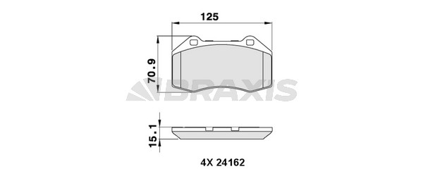 Renault Clio 2005-2014 Arası 2.0 16V Sport Braxis Marka Ön Balata