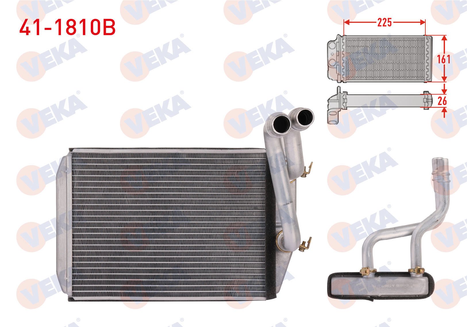 Ducato III 2.3 mjt Kalorifer Radyatörü Borulu Veka 41-1810B