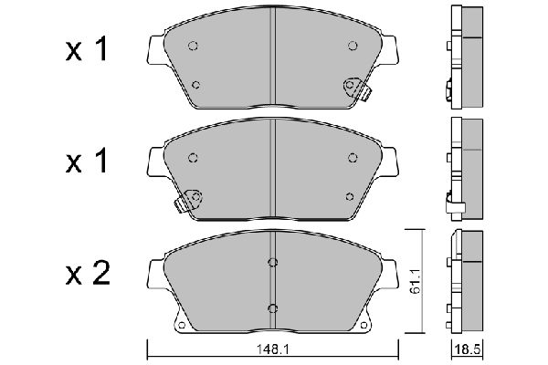Chevrolet Orlando 2010-2014 Arası 1.8, 2.0 D Aisin Marka Ön Balata