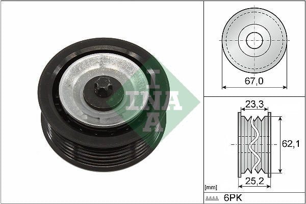 Alfa Romeo Mito 2008-2018 Arası 1.6 JTDM INA Marka Vantilatör Kayış Gergi Rulmanı