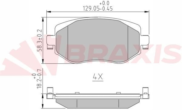 Renault Megane 2015-2020 Arası 1.2 TCe 100 Braxis Marka Ön Balata